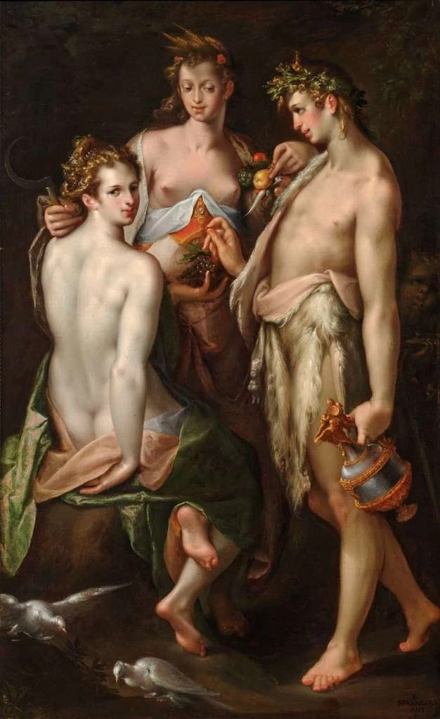 Bartholomeus Spranger - Venere, cerere e Bacco, Alte Galerie Schloss Eggenberg Museo Universale Joanneum
